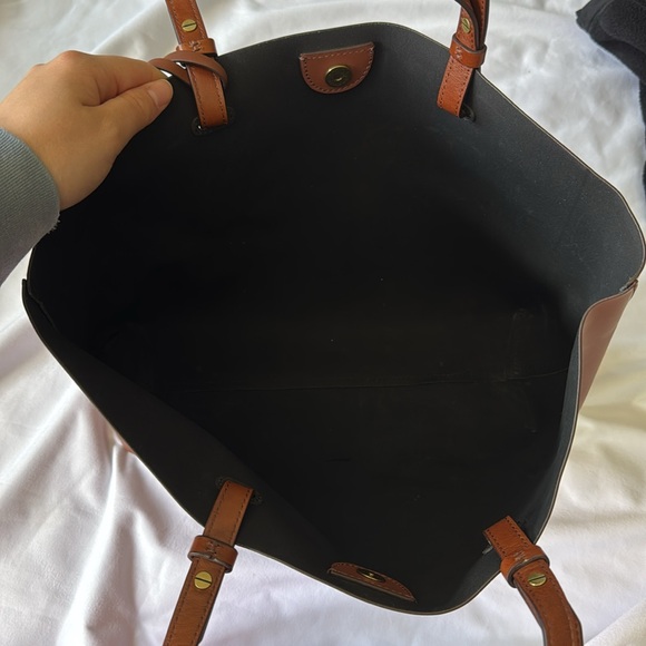 Fossil RACHEL - Handbag Shoulder- Elegant Brown Leather Tote Bag - Picture 8 of 10